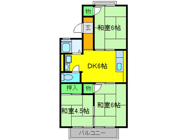 メゾンド－ル青葉の物件間取画像